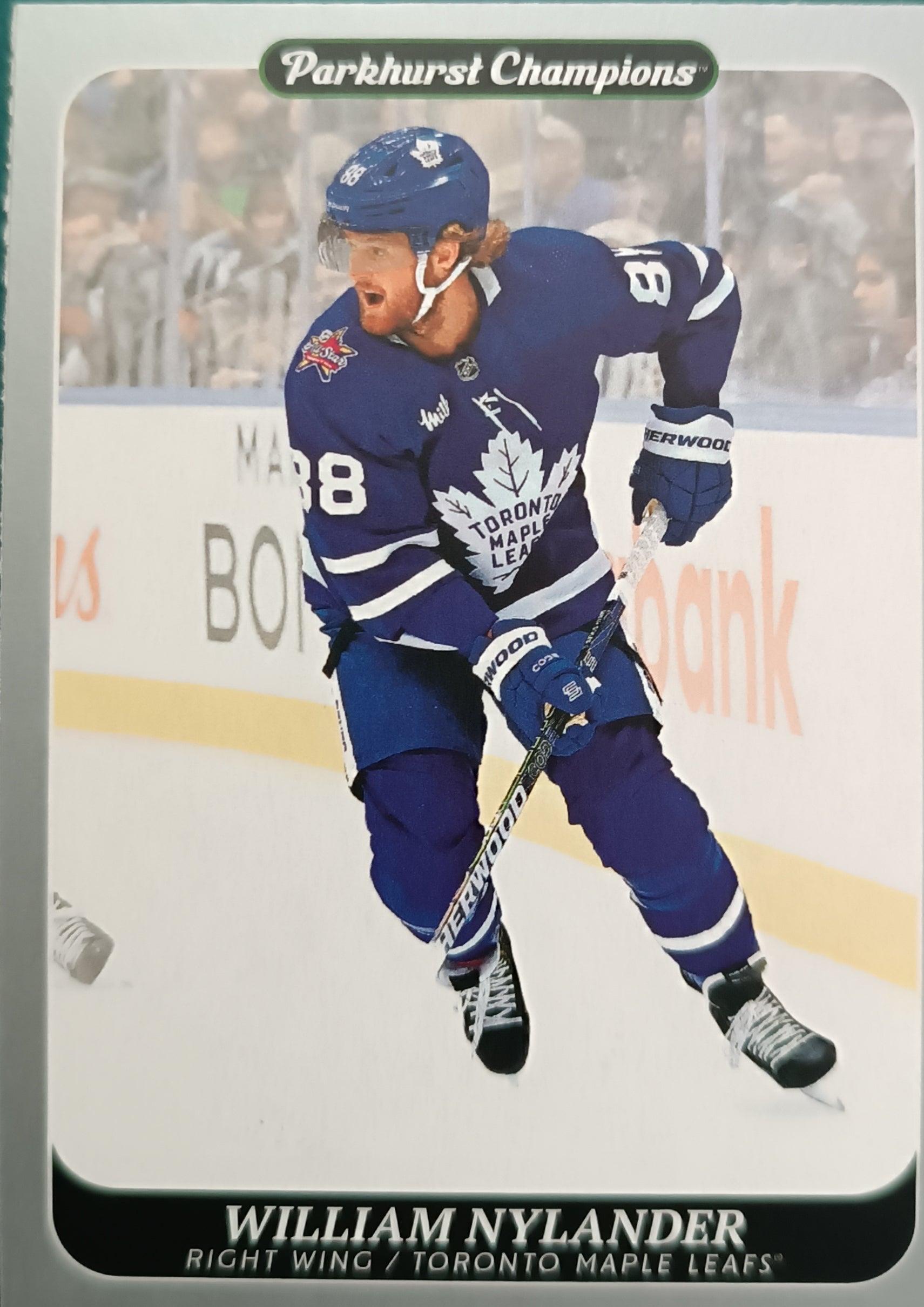 Paralelní karta William Nylander 23-24 Parkhurst Champions Silver Upper Deck