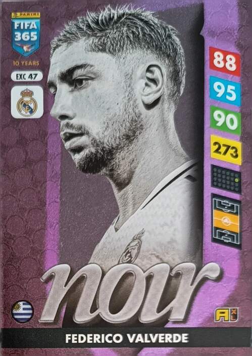 Noir Federico Valverde 2025 Panini FIFA 365 Adrenalyn XL
