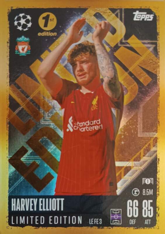 Limited Edition Harvey Elliott 2024-25 Topps Match Attax