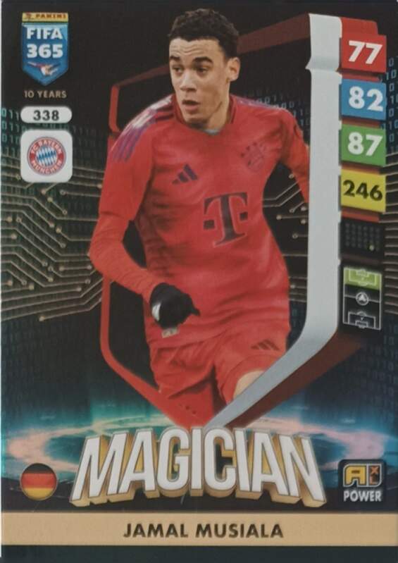 Magician Jamal Musiala 2025 Panini FIFA 365 Adrenalyn XL Power