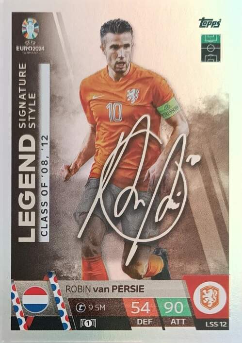 Legend Signature Style Robin Van Persie Topps Match Attax Euro 2024