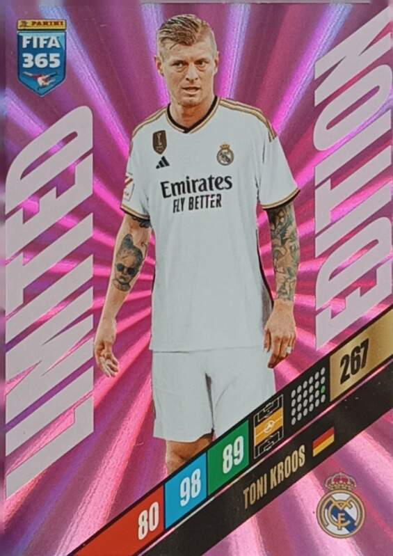 Limited Edition Toni Kroos 2024 Panini FIFA 365 Adrenalyn XL