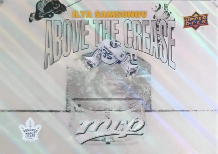 Insertní karta Ilya Samsonov 24-25 MVP Above the Crease Upper Deck
