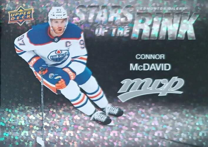 Insertní karta Connor McDavid 23-24 MVP Stars of the Rink Upper Deck