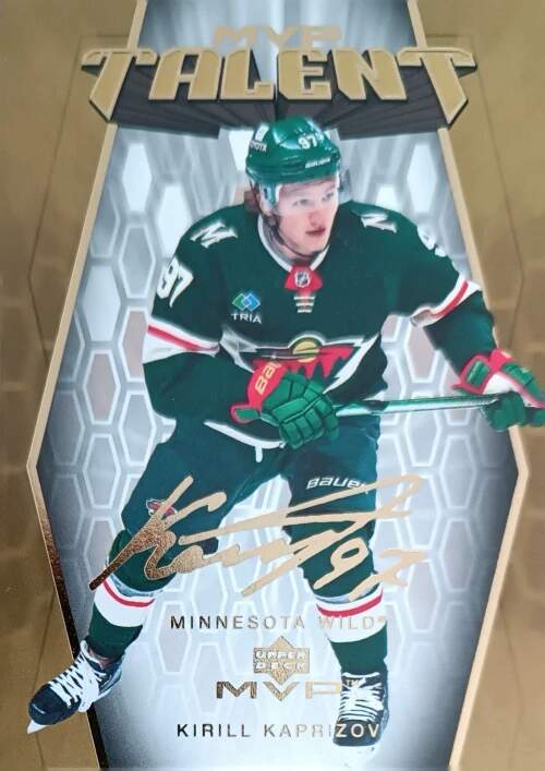 Insertní karta Kirill Kaprizov 23-24 MVP 20th Anniversary Talent Upper Deck