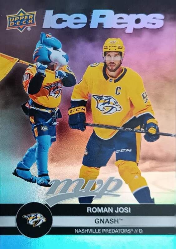 Insertní karta Roman Josi 23-24 MVP Ice Reps Gnash Upper Deck