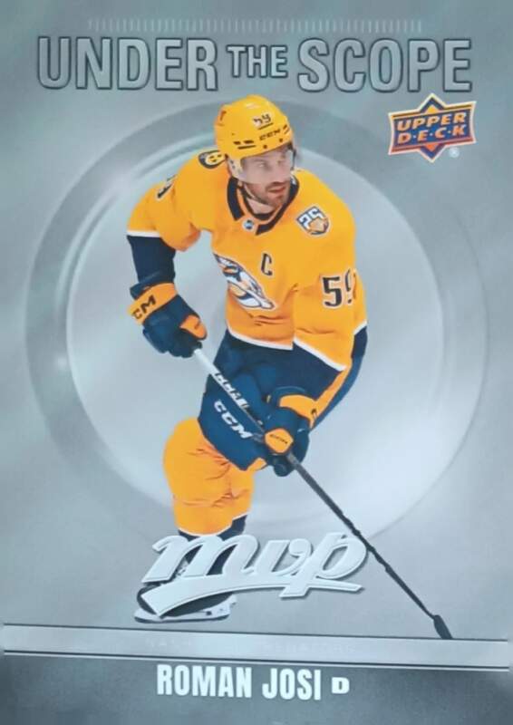 Insertní karta Roman Josi 24-25 MVP Under the Scope Upper Deck