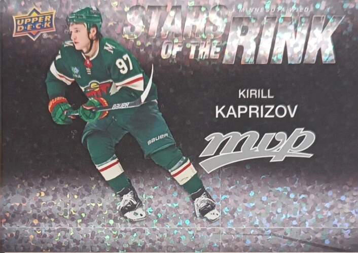 Insertní karta Kirill Kaprizov 23-24 MVP Stars of the Rink Upper Deck