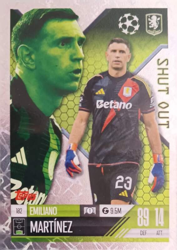Shut Out Emiliano Martínez 2024-25 Topps Match Attax Extra