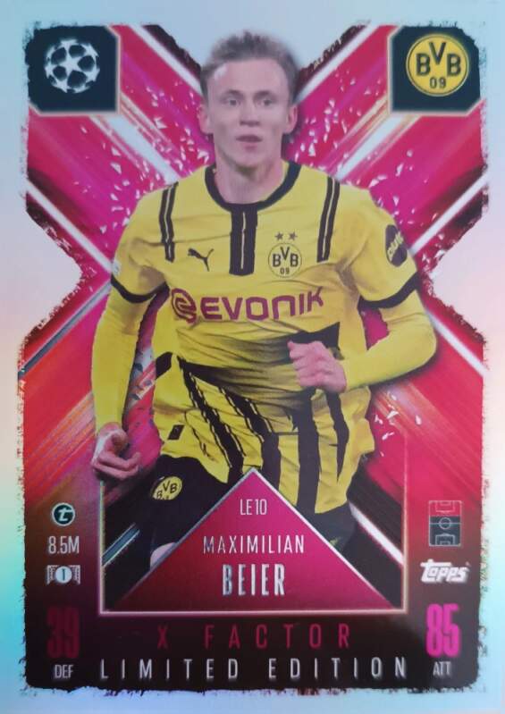 Limited Edition X Factor Maximilian Beier 2024-25 Topps Match Attax Extra