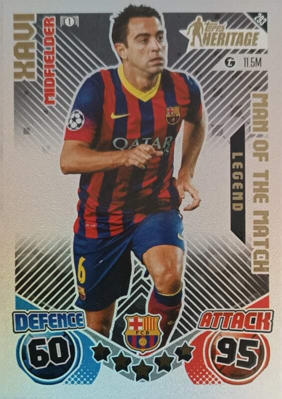 Heritage Man of the Match Legend Xavi 2024-25 Topps Match Attax Extra