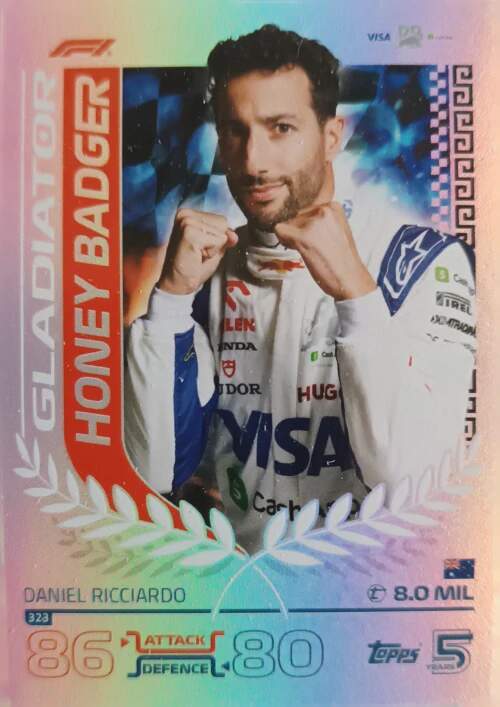 Gladiator Daniel Ricciardo 2024 Topps Turbo Attax Pink Parallel