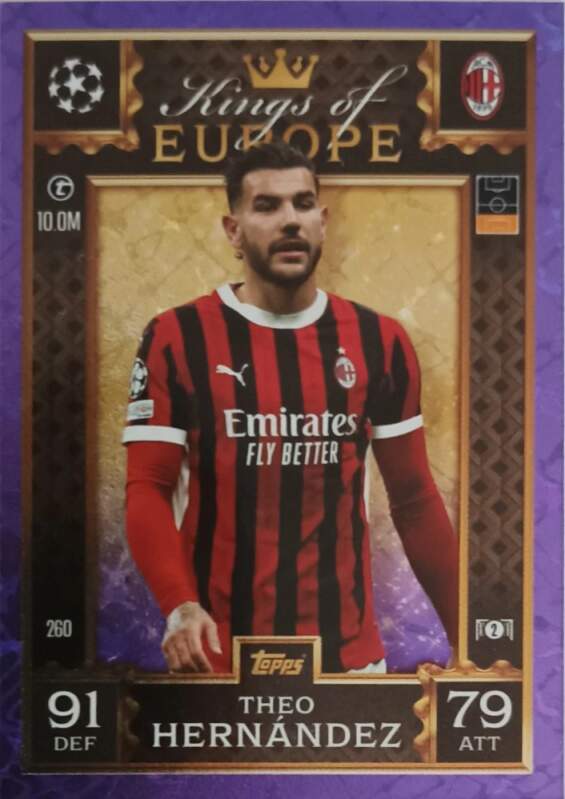 Kings of Europe Theo Hernández  2024-25 Topps Match Attax Extra