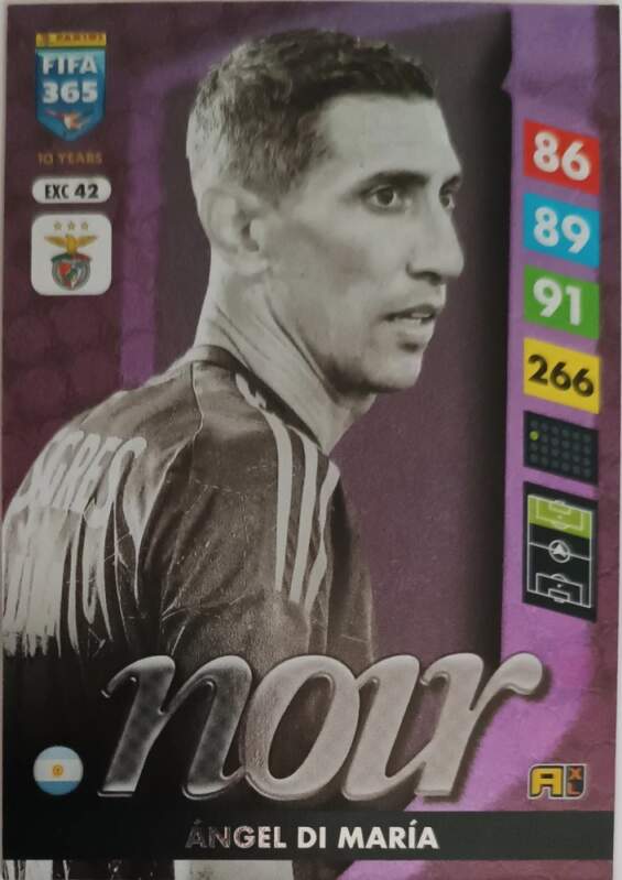 Noir Ángel Di María 2025 Panini FIFA 365 Adrenalyn XL