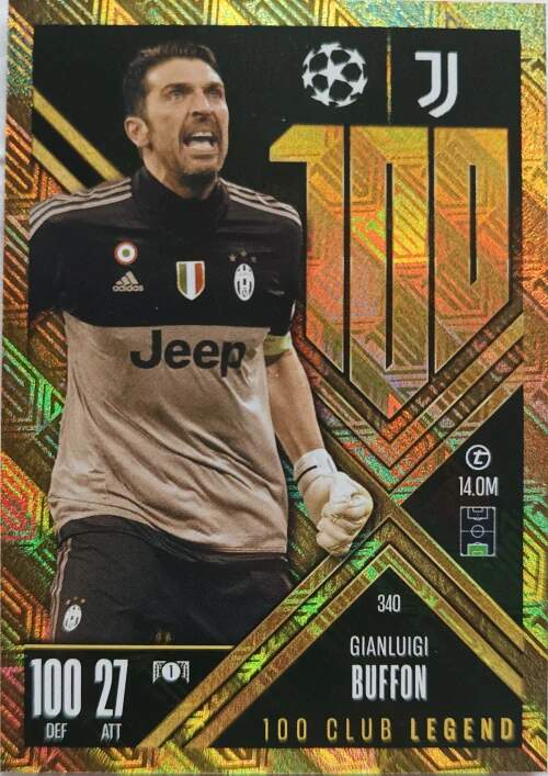 100 Club Gianluigi Buffon 2024-25 Topps Match Attax UEFA Club Competitions