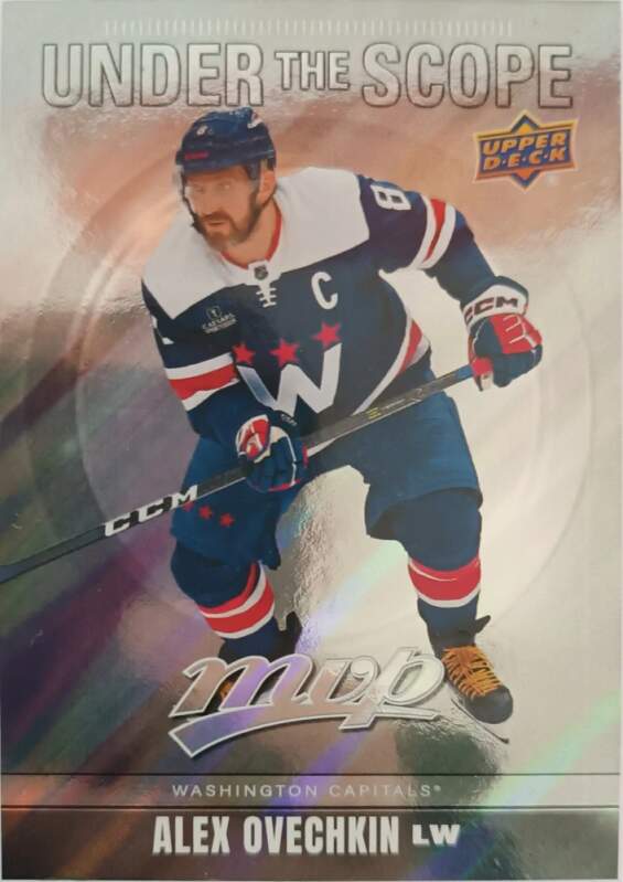 Insertní karta Alex Ovechkin 24-25 MVP Under the Scope Upper Deck