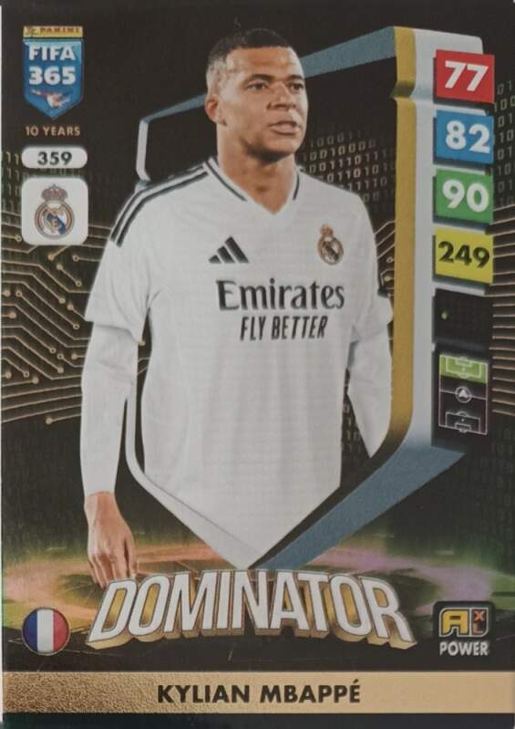 Dominator Kylian Mbappé 2025 Panini FIFA 365 Adrenalyn XL Power