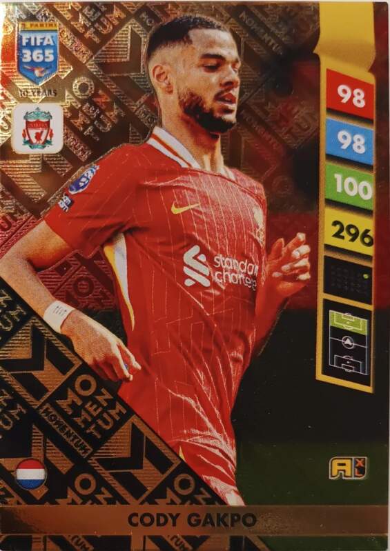 Cody Gakpo Momentum 2025 Panini FIFA 365 Adrenalyn XL