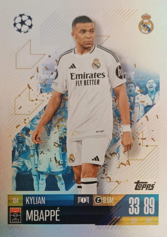 Topps Match Attax UEFA Club Competition Kylian Mbappé 2024-25