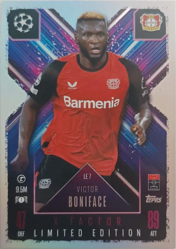 Limited Edition X Factor Victor Boniface 2024-25 Topps Match Attax Extra