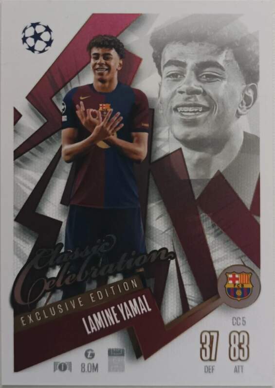 Classic Celebration Exclusive Edition Lamine Yamal 2024-25 Topps Match Attax
