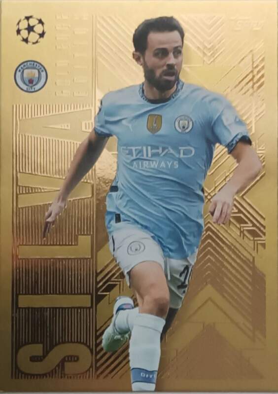 Gold Edge Edition Bernardo Silva 2024-25 Topps Match Attax UEFA Club Competition