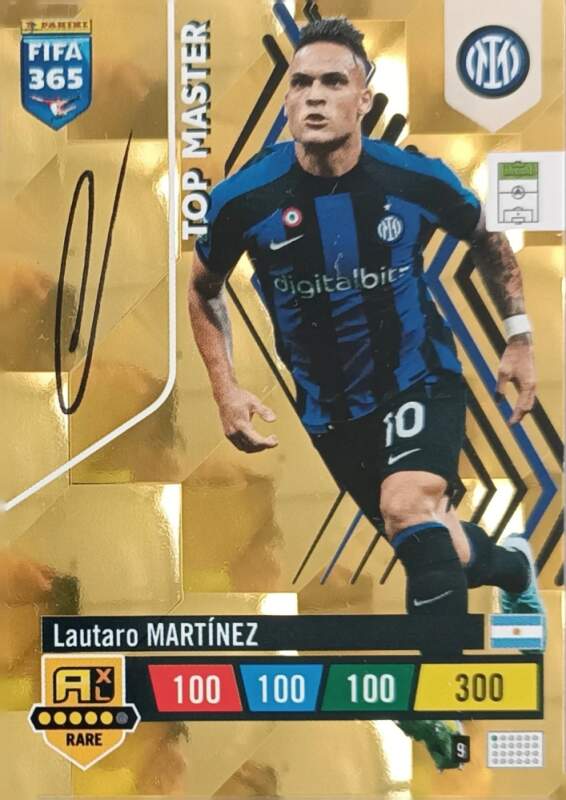 Top Master Lautaro Martínez 2024 Panini FIFA 365 Adrenalyn XL Rare