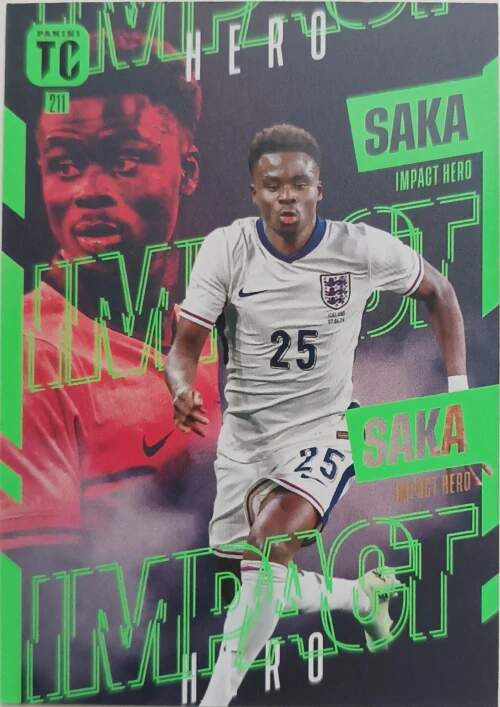 Impact Hero Bukayo Saka 2025 Panini Top Class
