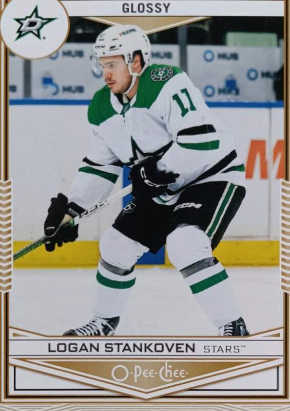 Insertní Gold karta Logan Stankoven 24-25 Series 2 O-Pee-Chee Glossy Upper Deck