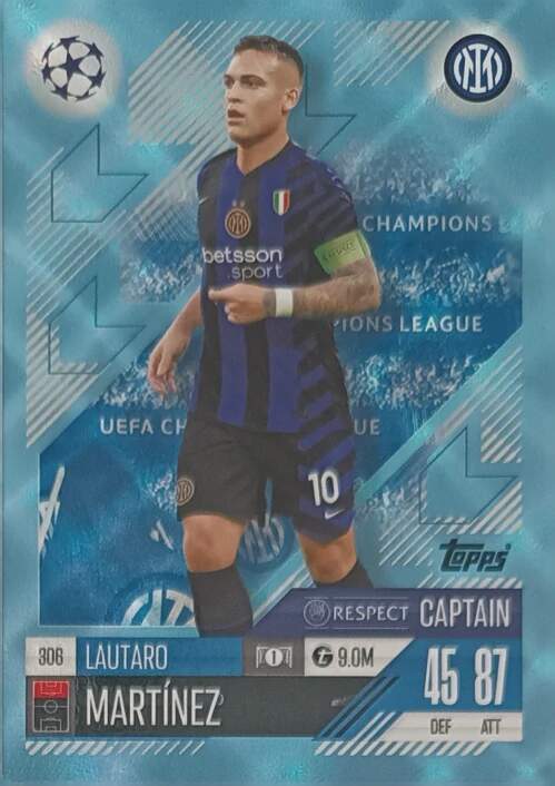 Respect Captain Lautaro Martínez 2024-25 Topps Match Attax UEFA Club Competitions