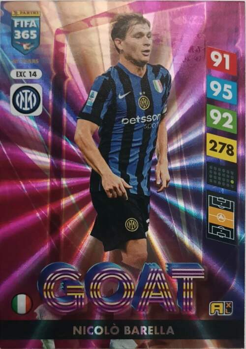 Goat Nicolo Barella 2025 Panini FIFA 365 Adrenalyn XL