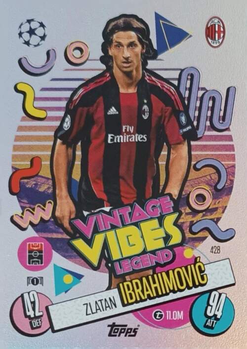 Vintage Vibes Legend Zlatan Ibrahimović 2024-25 Topps Match Attax