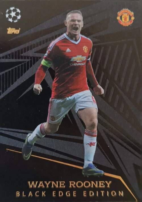 Black Edge Edition Wayne Rooney 2023-24 Topps Match Attax UEFA Club Competition