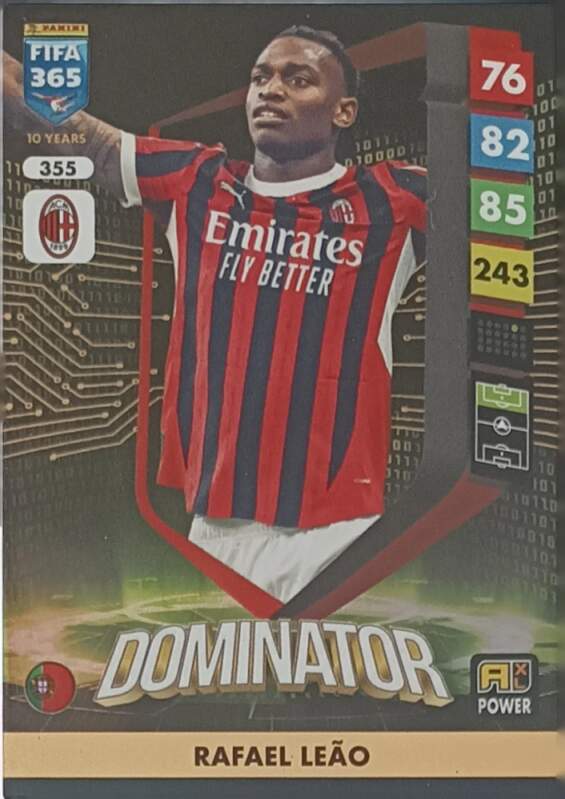 Dominator Rafael Leao 2025 Panini FIFA 365 Adrenalyn XL Power