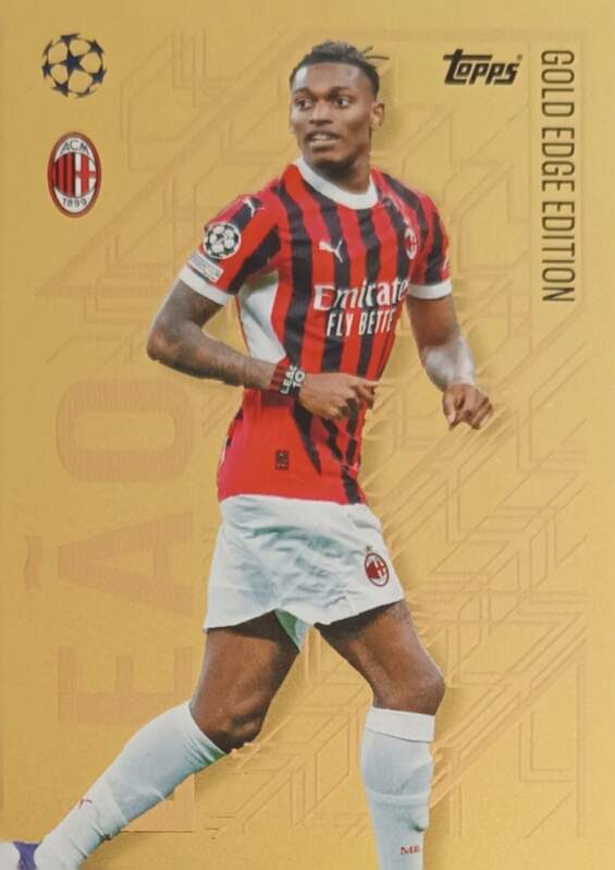 Gold Edge Edition Rafael Leao 2024-25 Topps Match Attax UEFA Club Competitions