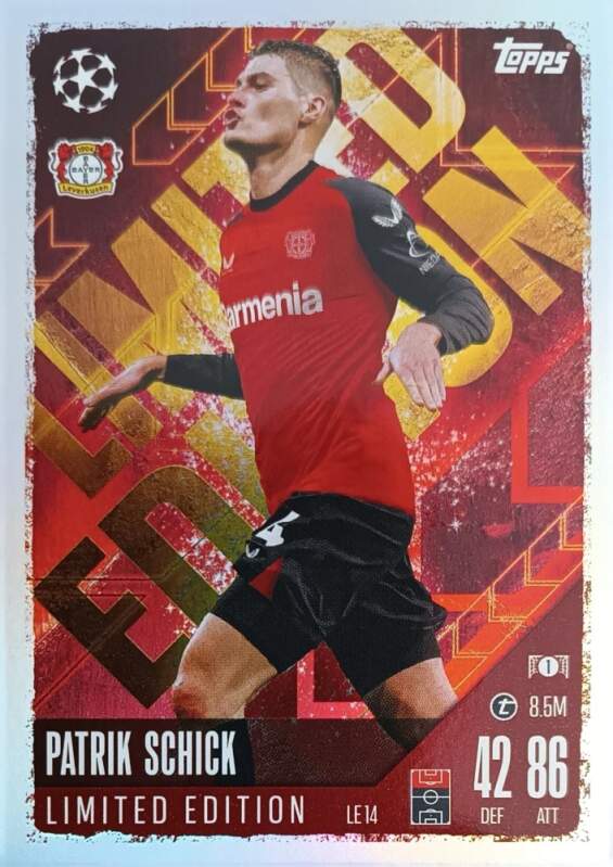 Limited Edition Patrik Schick 2024-25 Topps Match Attax