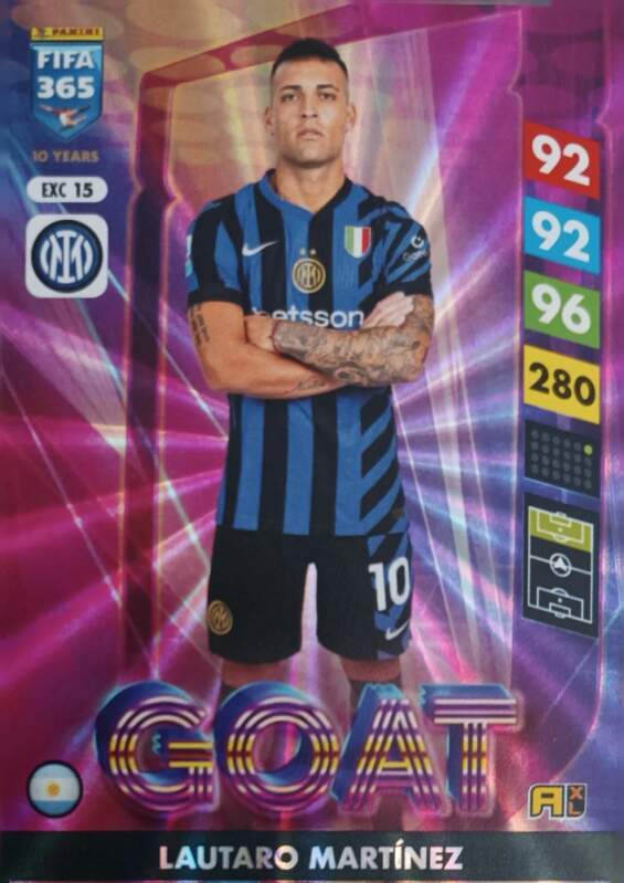 Goat Lautaro Martínez 2025 Panini FIFA 365 Adrenalyn XL